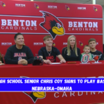 Benton High School senior Chris Coy signs to play baseball at Nebraska-Omaha