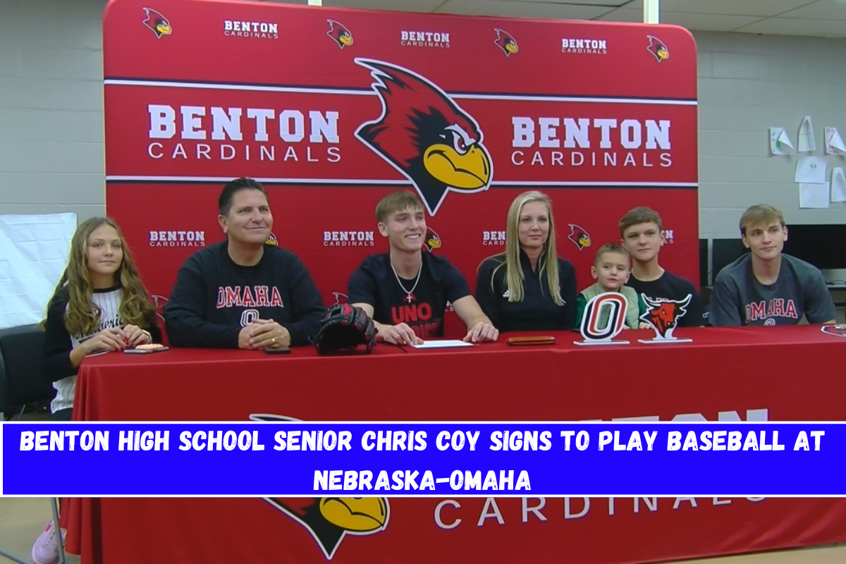 Benton High School senior Chris Coy signs to play baseball at Nebraska-Omaha