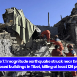 A massive 7.1 magnitude earthquake struck near Everest and collapsed buildings in Tibet, killing at least 126 people