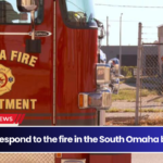 Crews respond to the fire in the South Omaha building