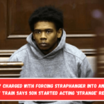 Dad of guy charged with forcing straphanger into an impending subway train says son started acting 'strange' recently