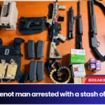 Huguenot man arrested with a stash of guns