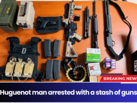 Huguenot man arrested with a stash of guns