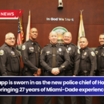 Mario Knapp is sworn in as the new police chief of Homestead, bringing 27 years of Miami-Dade experience