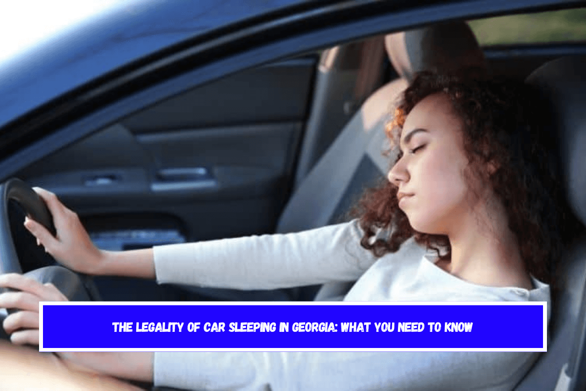 The Legality of Car Sleeping in Georgia What You Need to Know