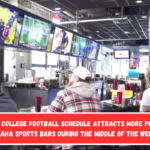 The new college football schedule attracts more people to Omaha sports bars during the middle of the week.