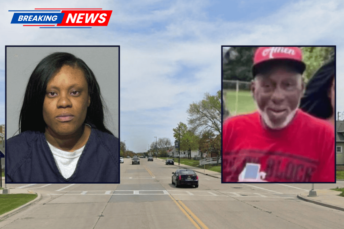 Police say a woman driving a car with six children killed a pedestrian in a crosswalk, throwing him 108 feet before pulling around the body and driving away