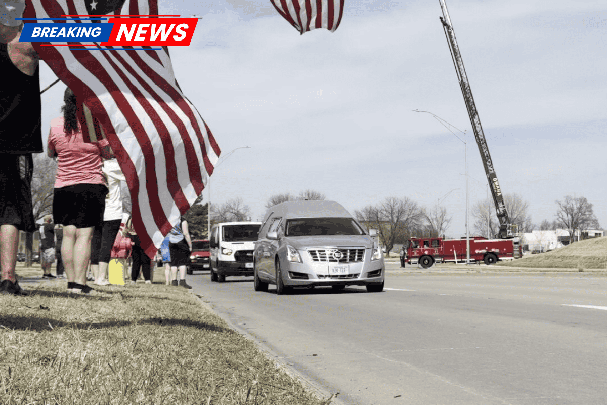 Procession honoring the fallen Bellevue Sgt. Noah Tietjens makes his return