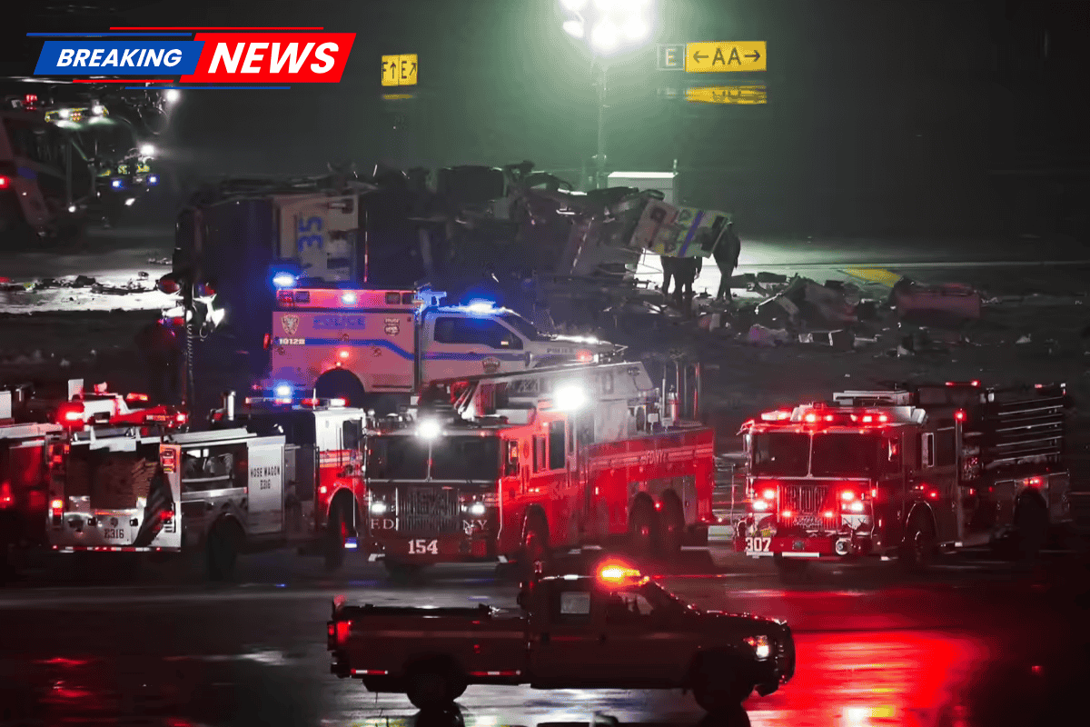 LaGuardia crash: Air Canada plane collides with fire truck, injuring four people, including two Port Authority cops, the pilot, and the co-pilot
